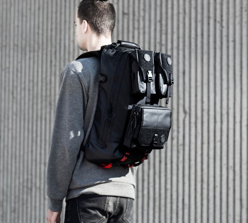 black ember black backpack rugsack